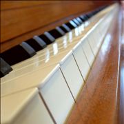 Piano Keyboard at Angle